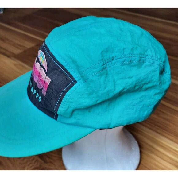Vintage‎ 90s Maui Schnapps Adjustable Cap Teal  Retro Fresh Prince 100% Nylon - Picture 3 of 11